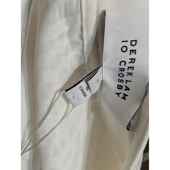 Derek Lam 10 Crosby Optic White Lace Wrap Mini Skirt TS81405LA Size 10 NEW - Picture 5 of 7